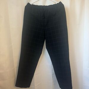 Aritzia The Group by Babaton Jimmy Pants Cropped Trousers Black Plaid Medium